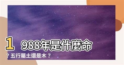 1988年 五行|【1988年五行】1988年五行屬什麼？龍年出生五行缺什麼？